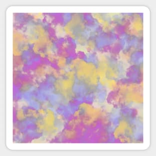 Candy Colored Clouds Abstract Softened Sticker